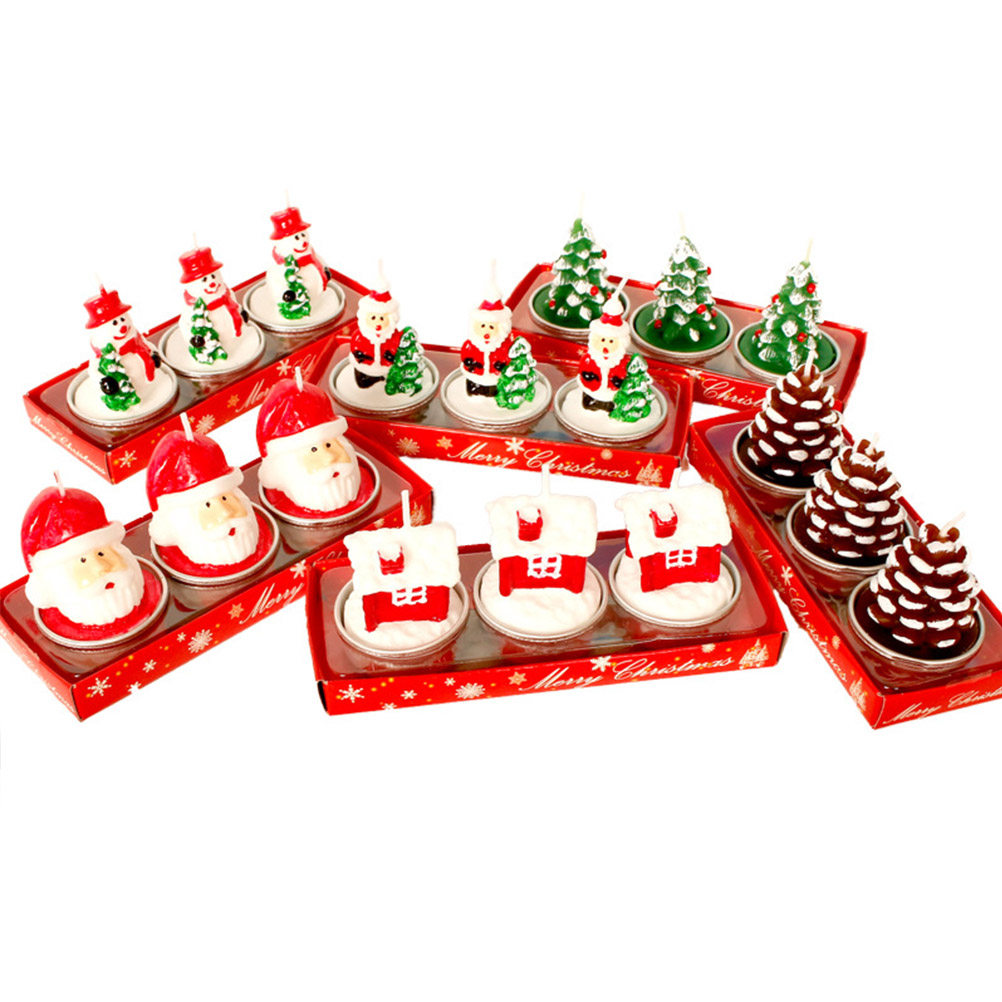 Paraffin Wax - 3Pcs Christmas Paraffin Material Christmas Themed