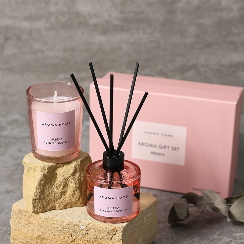 2Pcs Gift Box Set Aromatherapy - Candle Containers ulasan dan harga