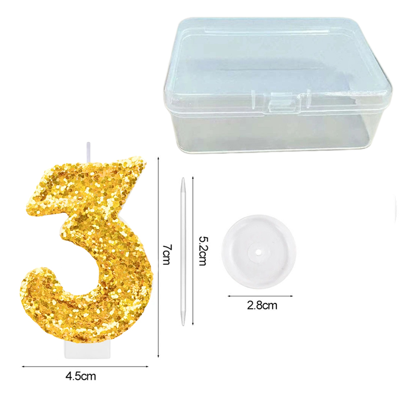 Digital Birthday Candle Gold C - Silk Candle ulasan dan harga