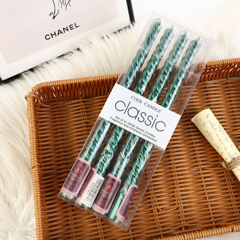 4pcs European-style Long-pole  - Silk Candle ulasan dan harga