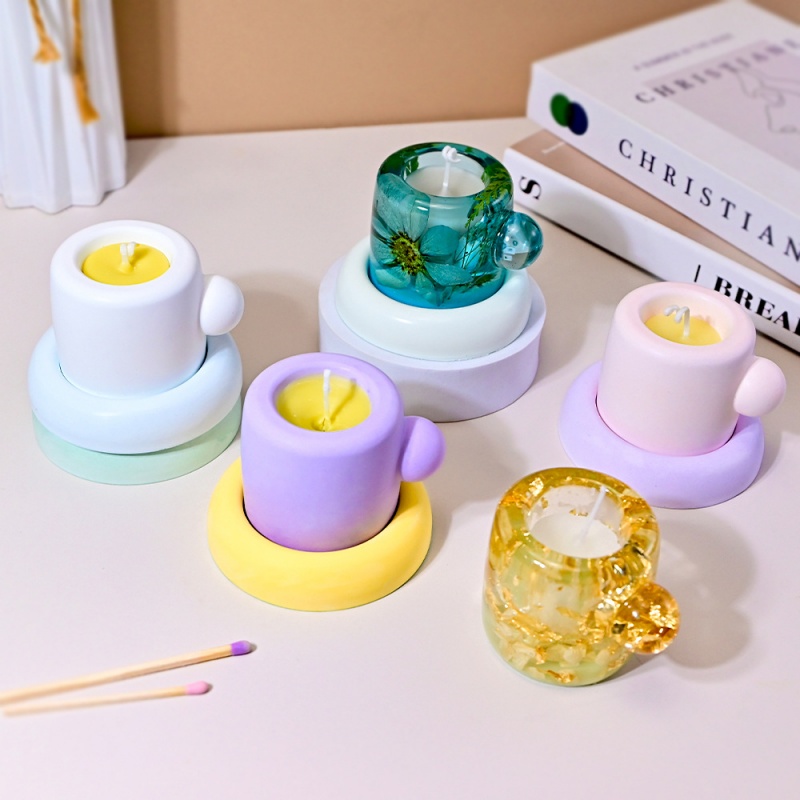 3D Mug With Coaster Silicone M - Candle Containers ulasan dan harga