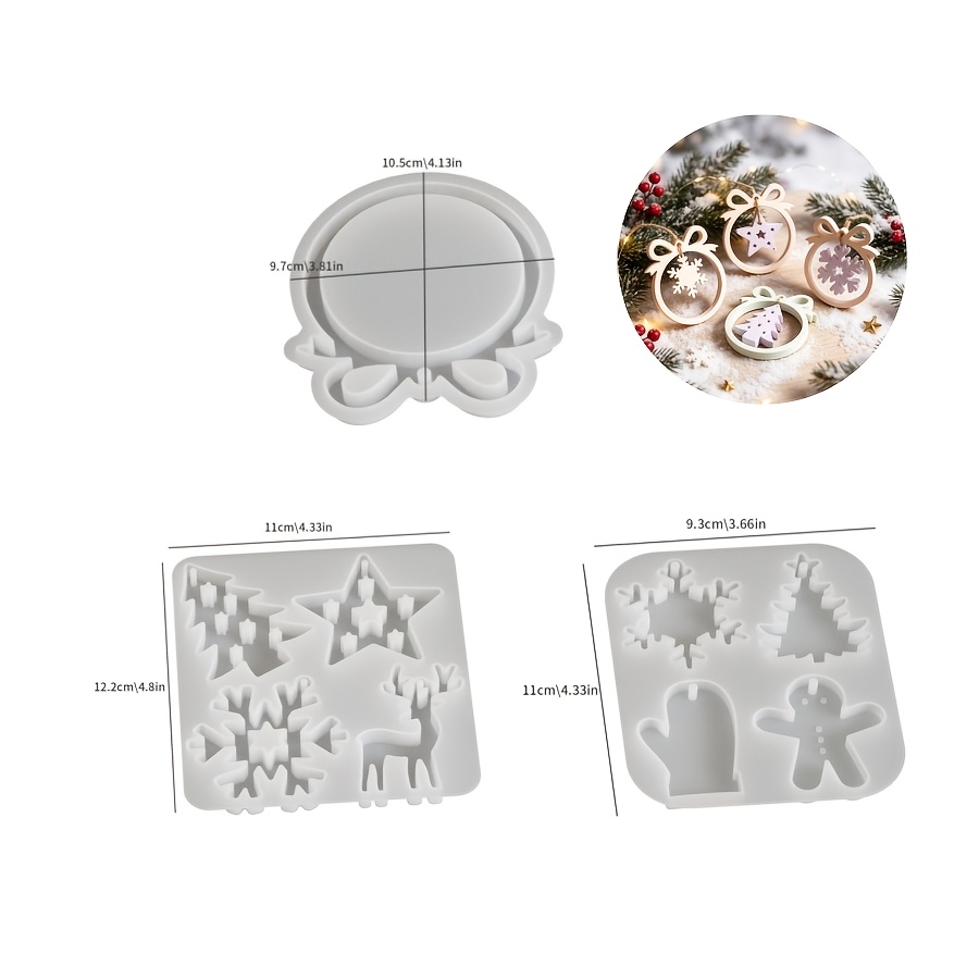1/3 piece Christmas resin sili - Candle Molds ulasan dan harga