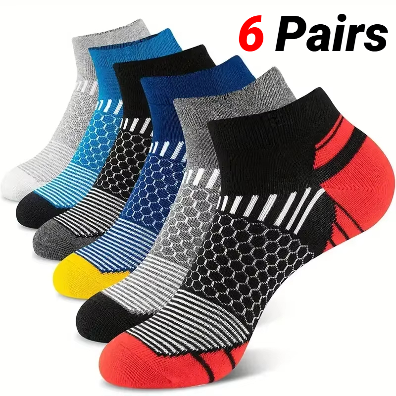 6 Pairs Men'S Short Sports Soc - Candle Wick ulasan dan harga