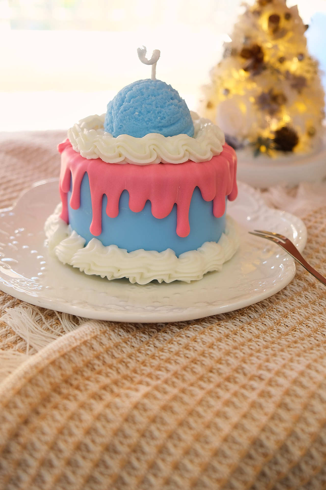 Cake Shape Scented Candles Cre - Soy Wax ulasan dan harga