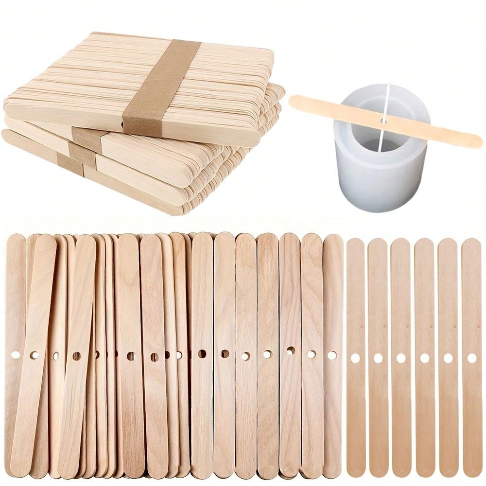 5/10/20/30/50pcs Wooden Candle - Silk Candle ulasan dan harga