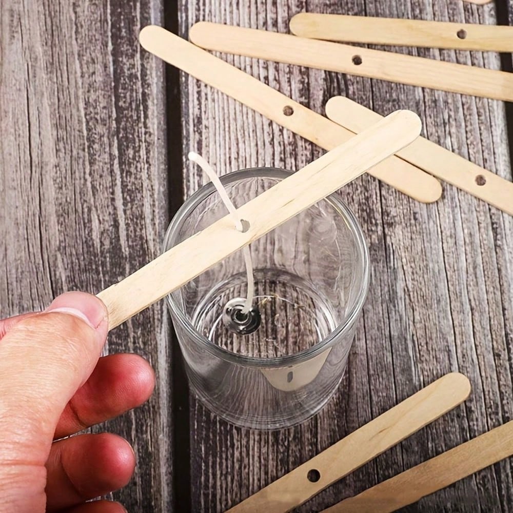 5/10/20/30/50pcs Wooden Candle - Silk Candle ulasan dan harga