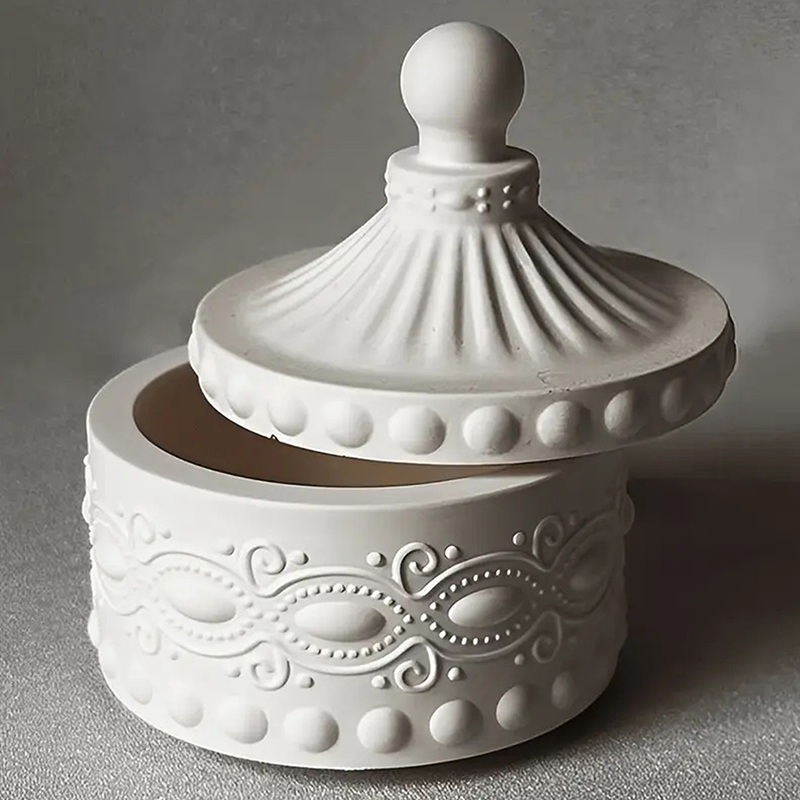 1set Striped Candle Jar Silico - Candle Containers ulasan dan harga