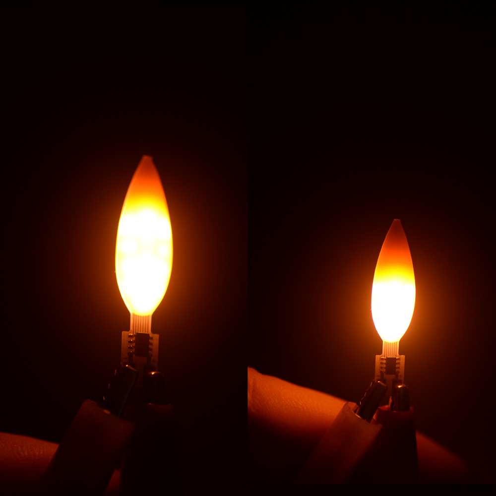 DC 3V Flicker Fire Flame for L - Candle Wick ulasan dan harga
