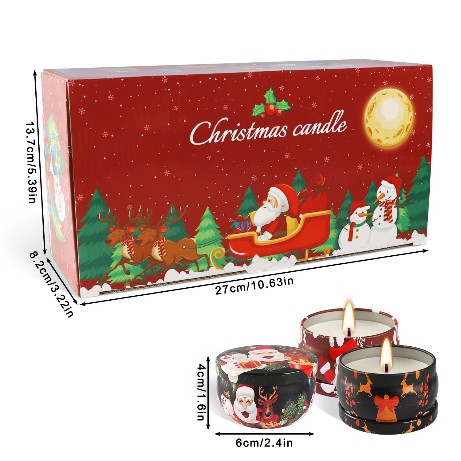 2.3 inch, 16-Piece Christmas S - Silk Candle ulasan dan harga