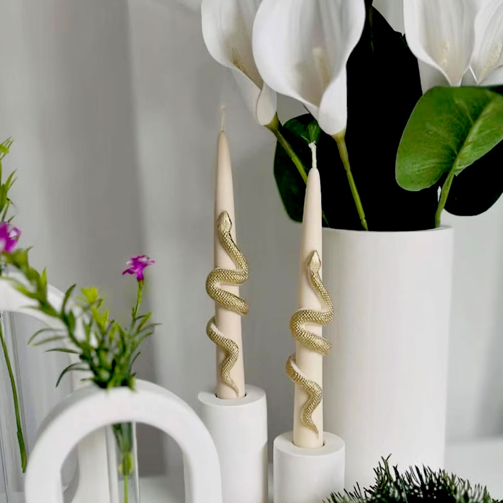 Snake Pillar Candle Silicone M - Soy Wax ulasan dan harga