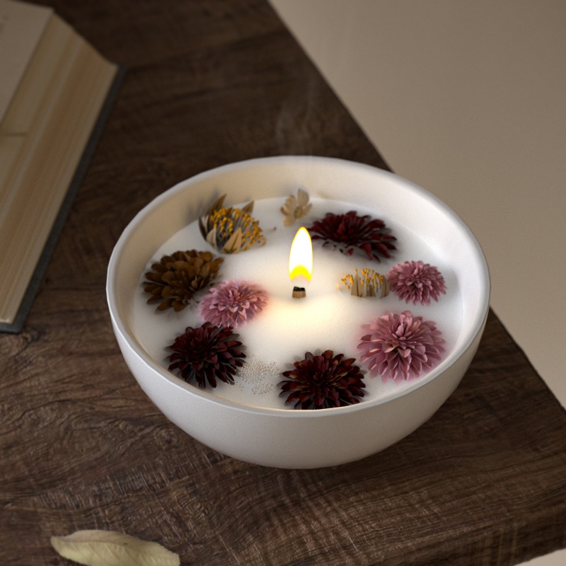 Round Candle Bowl Concrete Sil - Candle Containers ulasan dan harga